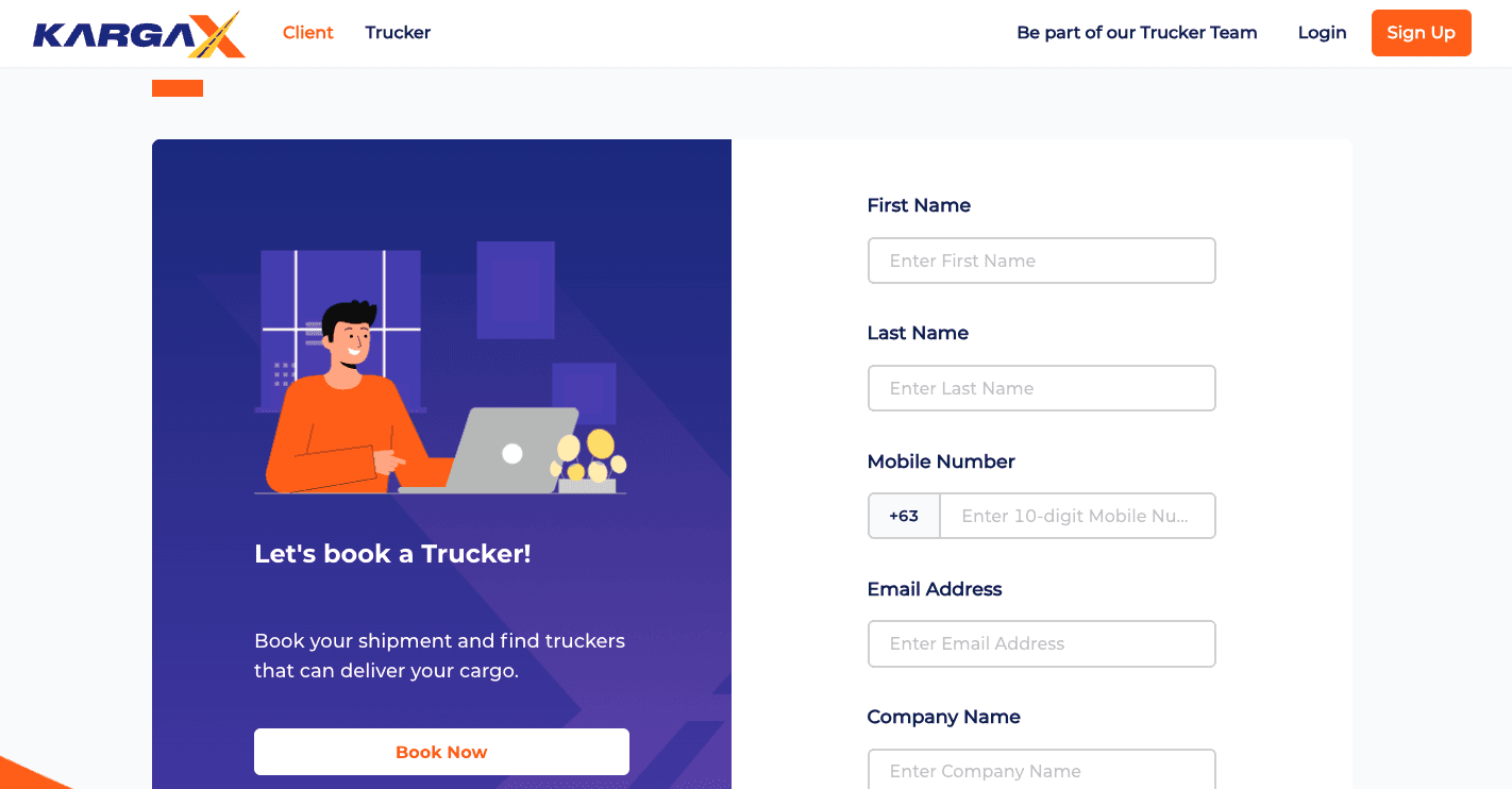 KargaX Booking App